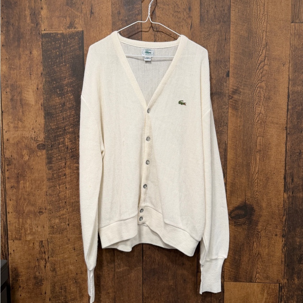 Vintage IZOD Lacoste cardigan XL